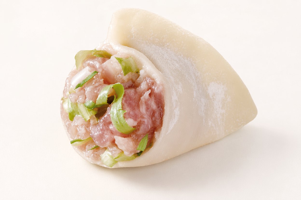 荠菜鲜肉饺